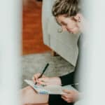 Swordfish, Tamzin writing through the white doors
