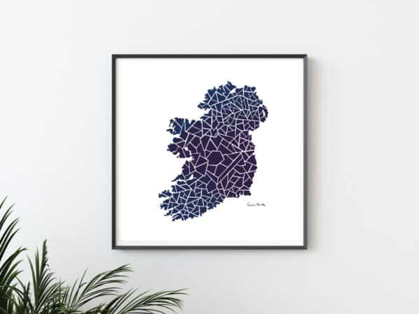 Image shows Ireland Poster Print in frame